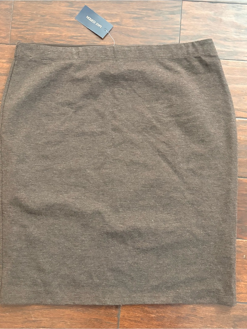 Max Edition Brown Knit Pencil Skirt